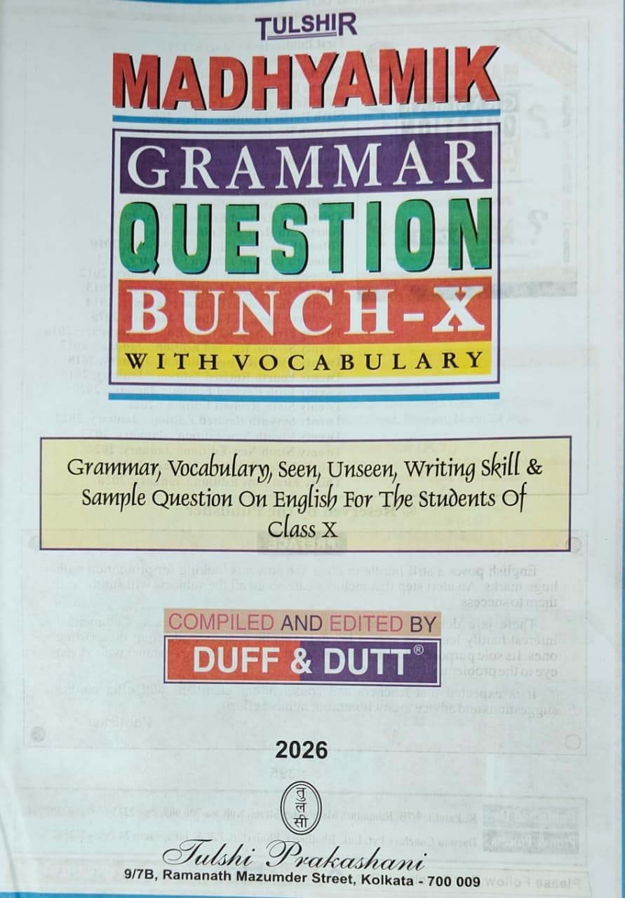 Tulshi Madhyamik Grammar Question Bunch (Class X) with Vocabulary – Latest Updated Edition Image 2
